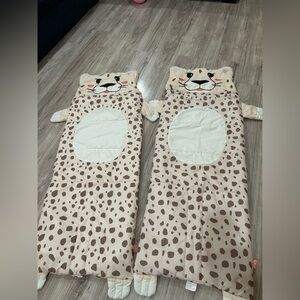 Leopard Print Kids sleeping bags, nap mats
